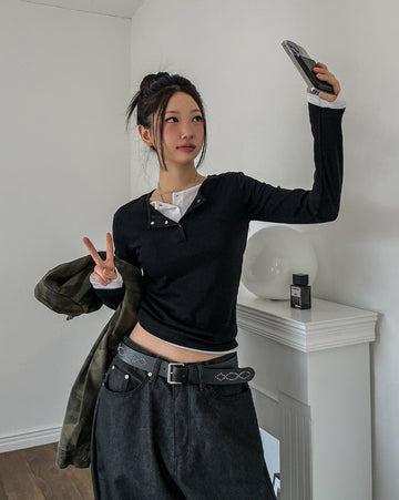 35mm real leather stud belt